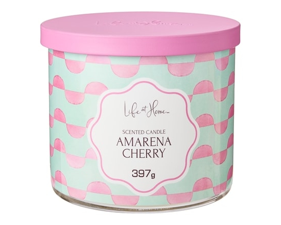 Amarena Cherry Scented 3-Wick Candle - 1.0 EA