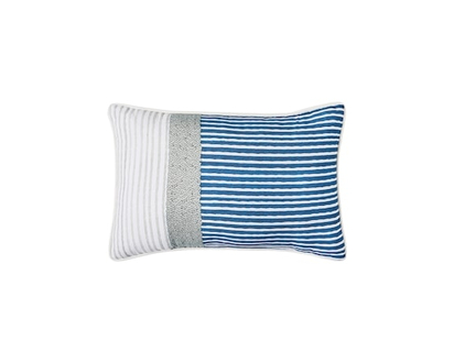 Decorative Oblong Patio Cushion - Navy Stripes - 1.0 EA