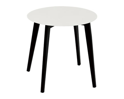 Life at Home Table d’appoint ronde en verre – noir - 1.0 EA
