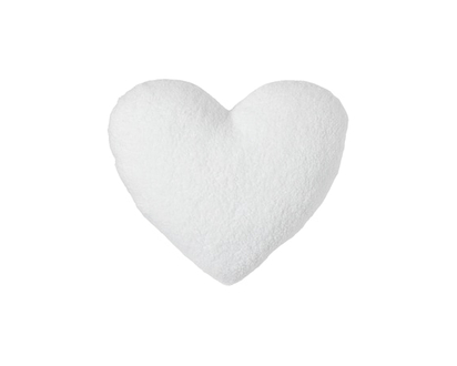 Autres marques contrôlées – GM Coussin en forme de cœur en similisherpa – blanc - 1.0 EA