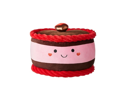 Autres marques contrôlées – GM Peluche Cheeky Icon en forme de gâteau – brun - 1.0 EA