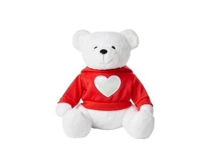Dressed Up Teddy Plush - White - 1.0 EA