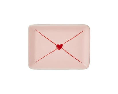 Ceramic Letter Shaped Trinket Dish - 1.0 EA