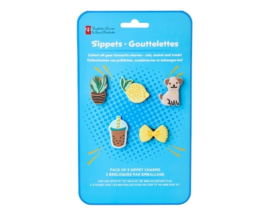 Sippet Charms 5 Pack - Blue - 1.0 EA