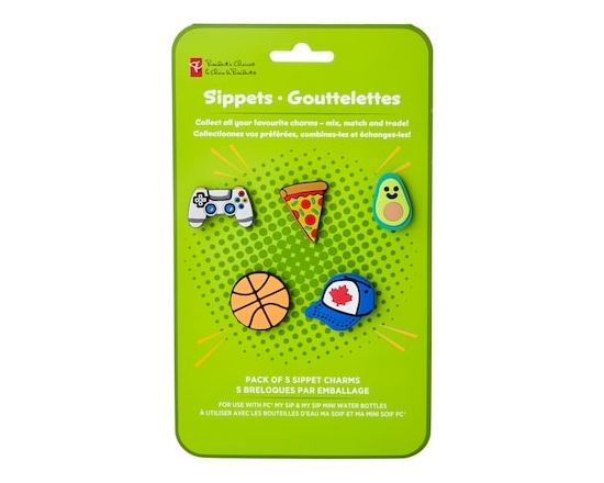 Sippet Charms 5 Pack - Lime Green - 1.0 EA