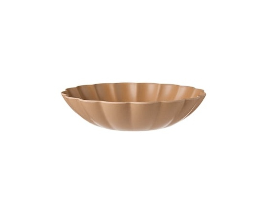 Scalloped Bowl - Mocha - 1.0 EA