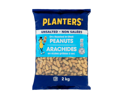 Dry Roasted In-Shell Peanuts Unsalted - 2.0 KG
