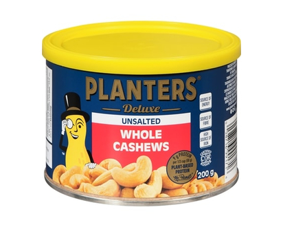 Planters Cashews, Roasted & Unsalted - 200.0 G
