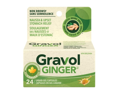 Gravol Ginger Liquid Gel Capsules - 24.0 EA