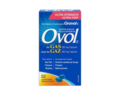 Ovol Ultra Strength Anti-Gas Liquid Gel - 32 CAP