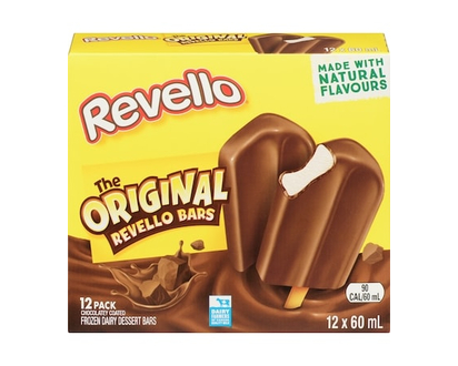 The Original Revello Frozen Dairy Dessert Bars natural flavours and quality milk - 60.0 ML