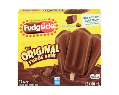 The Original Fudgsicle Frozen Dairy Dessert Bars with malt, cocoa and quality milk - 720.0 ML