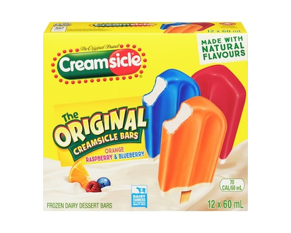 The Original Ice Pop Creamsicle Bars sweet treat made with natural colours and flavours - 720.0 ML