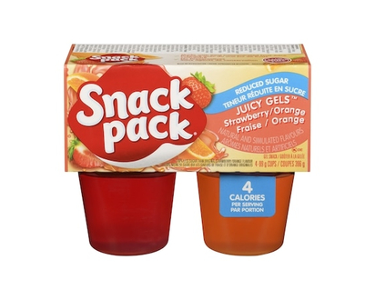 Snackpack Juicy Gels Strawberry/Orange Reduced Sugar - 99.0 G