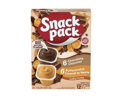 Hunt's Snackpack, Chocolate & Butterscotch - 99.0 G