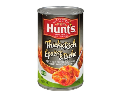 Hunt's Thick & Rich Pasta Sauce, Spicy Red Pepper & Chilies - 680.0 ML