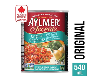 Aylmer Accents Diced Tomatoes with Green Pepper - 540.0 ML