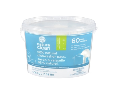 Nature Clean Dishwasher Pacs Unscented - 60.0 EA
