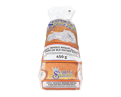 Snairs 60% Whole Wheat Bread - 450.0 G