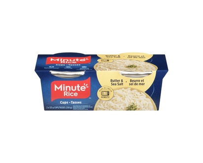 Minute Rice Riz entièrement cuit beurre et sel de mer - 250.0 G