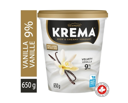 Olympic Yogourt krema à la vanille 9 % - 650.0 G
