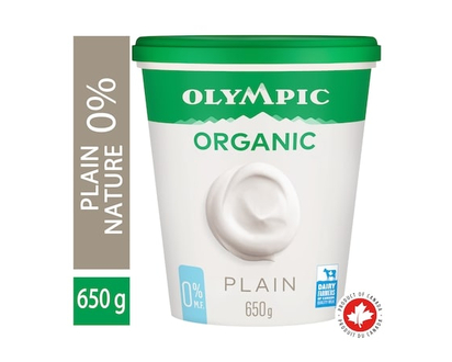 Olympic Organic Plain Yogurt 0% - 650.0 G