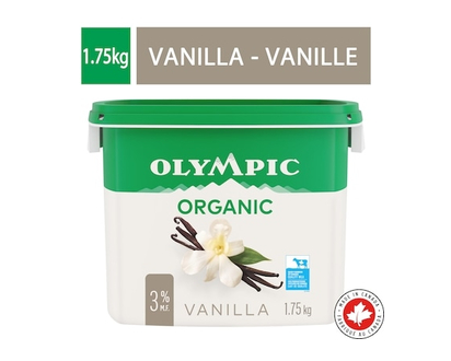 Olympic Organic Vanilla Yogurt 3% 1.75Kg - 1.75 KG