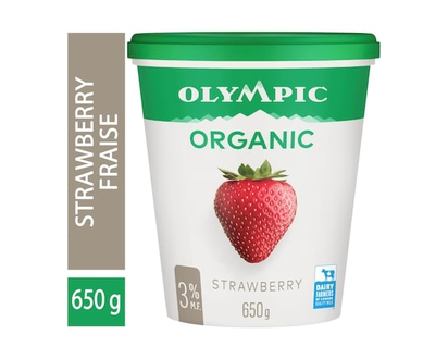 Olympic Organic Strawberry Yogurt 3% - 650.0 G