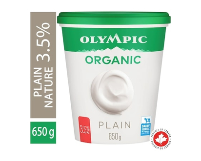Olympic Organic Plain Yogurt 3.5% - 650.0 G