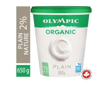 Olympic Organic Plain Yogurt 2% - 650.0 G