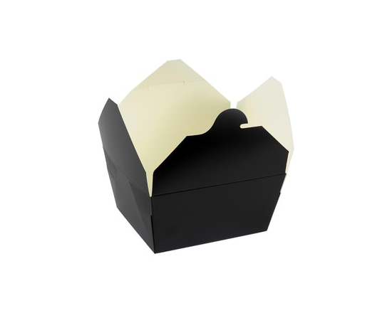C.E. Elite Black Takeout PE Box #1 (11 X 9 X 6.3cm) - 50.0 EA