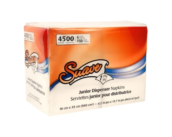 Junior Dispenser Napkins 4500/PK - 6.0 EA