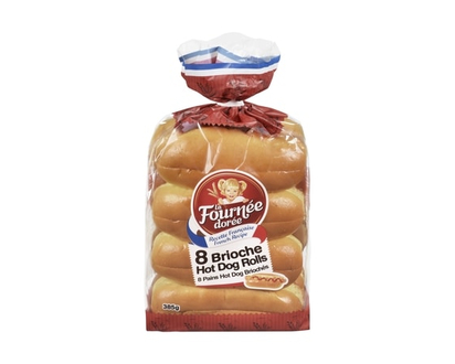 La Fournée Dorée Pains hot dog Briochés - 385.0 G