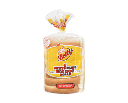 Betty Crocker Betty 6 Hot Dog Toast Rolls - 6.0 EA