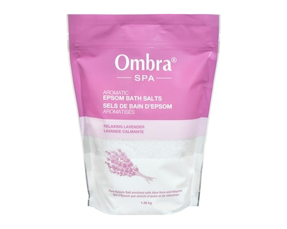 Ombra Aromatic Epsom Bath Salts Relaxing Lavender - 1.36 KG