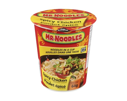 Mr Noodles Noodles in a Cup, Spicy Chicken - 64.0 G