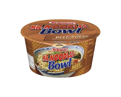 Mr Noodles Noodles in a Bowl, Beef - 110 G