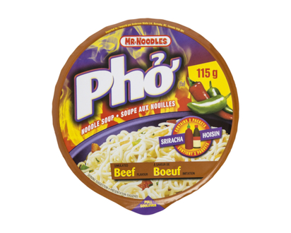 Mr Noodles Pho Noodle Soup, Beef - 115.0 G