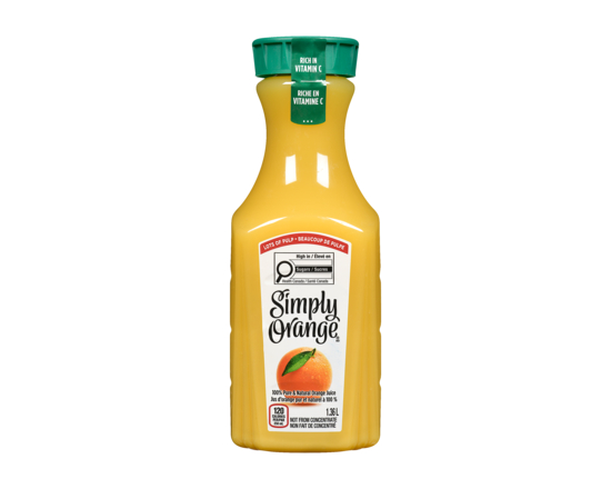 100% Pure & Natural Orange Juice Lots Of Pulp - 1.36 L