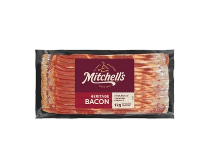 Mitchell's Gourmet Foods Heritage Thick Sliced Bacon - 1.0 KG
