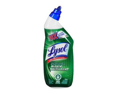 Lysol Bathroom Cleaning- Toilet Bowl Cleaner, Bleach, 10X Power Action - 710.0 ML