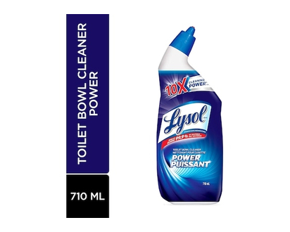 Lysol Bathroom cleaning- Toilet Bowl Cleaner, Power, 10X Cleaning Power - 710.0 ML