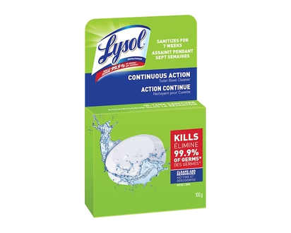 Lysol Toilet Bowl Cleaner, Continuous Action Puck - 100.0 G