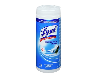 Lysol Disinfecting Surface Wipes, Spring Waterfall, Disinfectant, Cleaning, Sanitizing - 35.0 EA