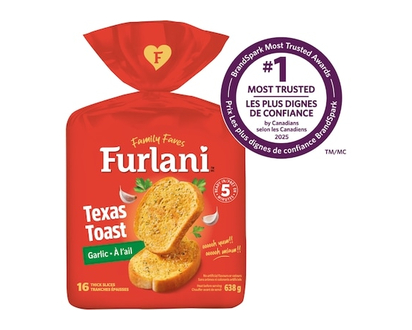 Furlani Tranches de pain à l’ail prêtes pour le four de style texan - 40.0 G