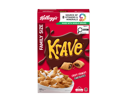 Kelloggs Krave Cereal Family Size - 500.0 G