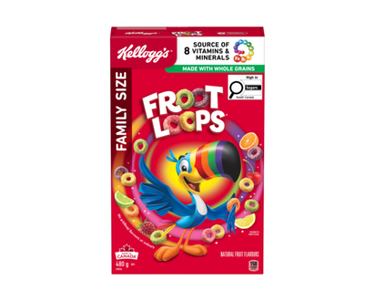 Kelloggs Froot Loops Cereal Family Size - 480.0 G