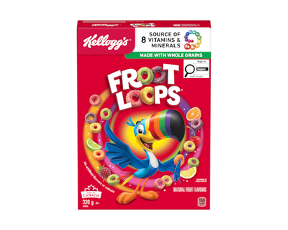 Kelloggs Froot Loops Cereal - 320.0 G