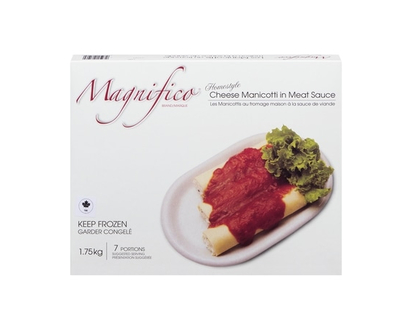Magnifico Homestyle Cheese Manicotti In Meat Sauce - 1750.0 G