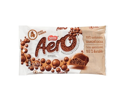 Nestle Barre De Chocolat Aero Lait - 4 PQT